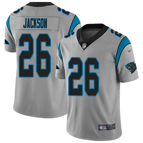 Carolina Panthers Limited Silver Youth Donte Jackson Jersey NFL Football #26 Inverted Legend